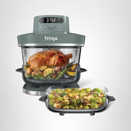 6 in 1 Glass Air Fryer 6QT High Heat Non Toxic Microwave Safe