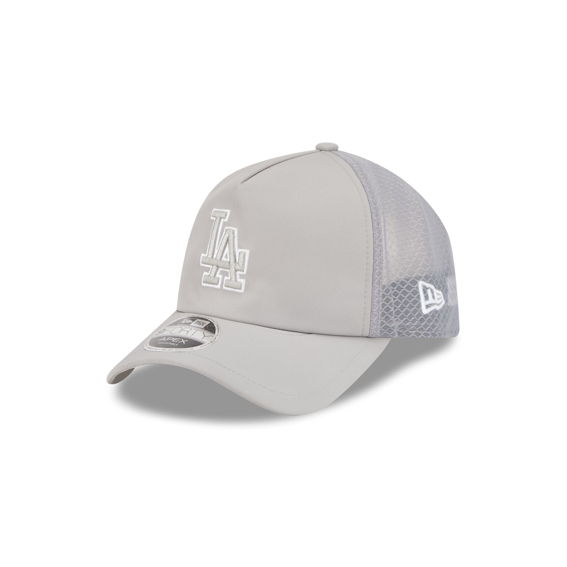 Los Angeles Dodgers 2026 Batting Practice Gray 9FORTY APEX Trucker Hat