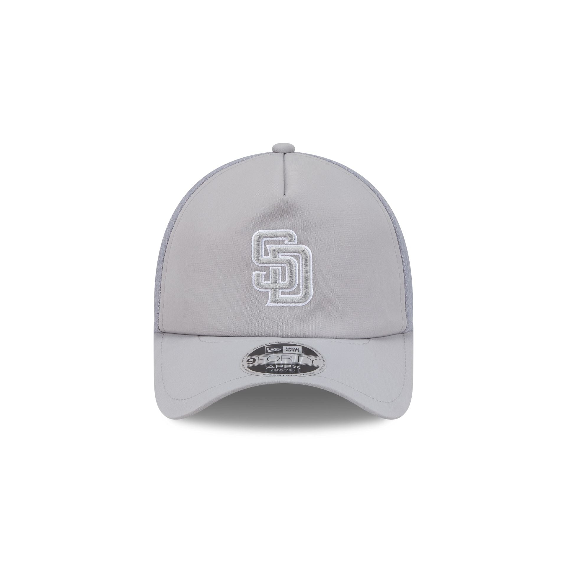 San Diego Padres 2026 Batting Practice Gray 9FORTY APEX Trucker Hat