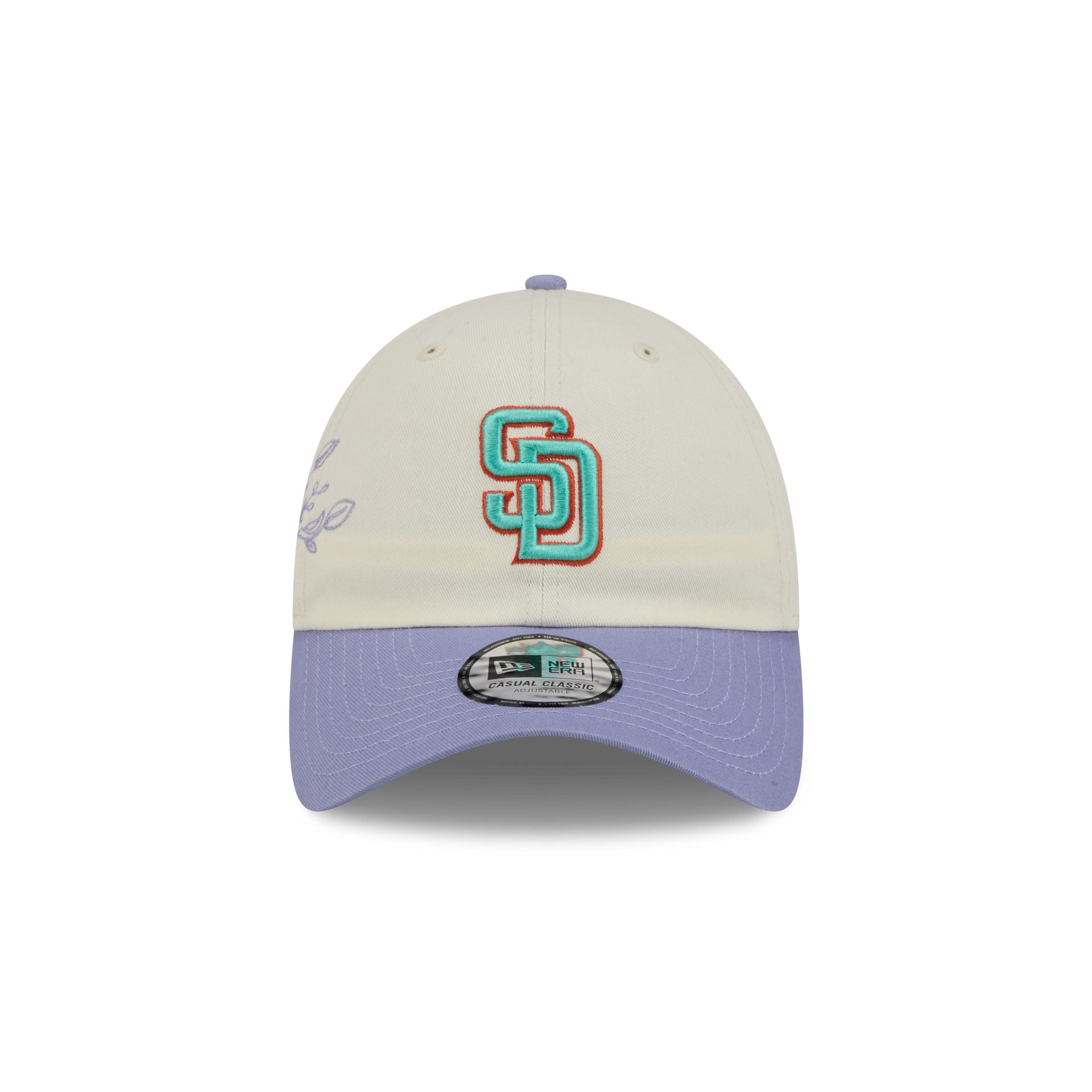 San Diego Padres Lavender Flowers Casual Classic Adjustable Hat