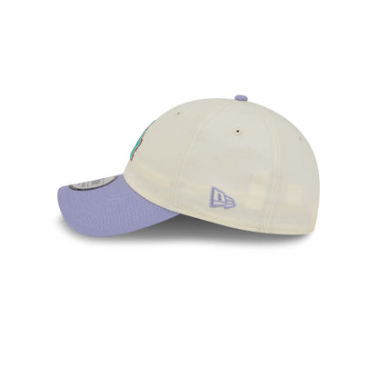 Los Angeles Dodgers Lavender Flowers Casual Classic Adjustable Hat