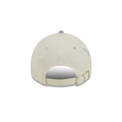 Los Angeles Dodgers Lavender Flowers Casual Classic Adjustable Hat