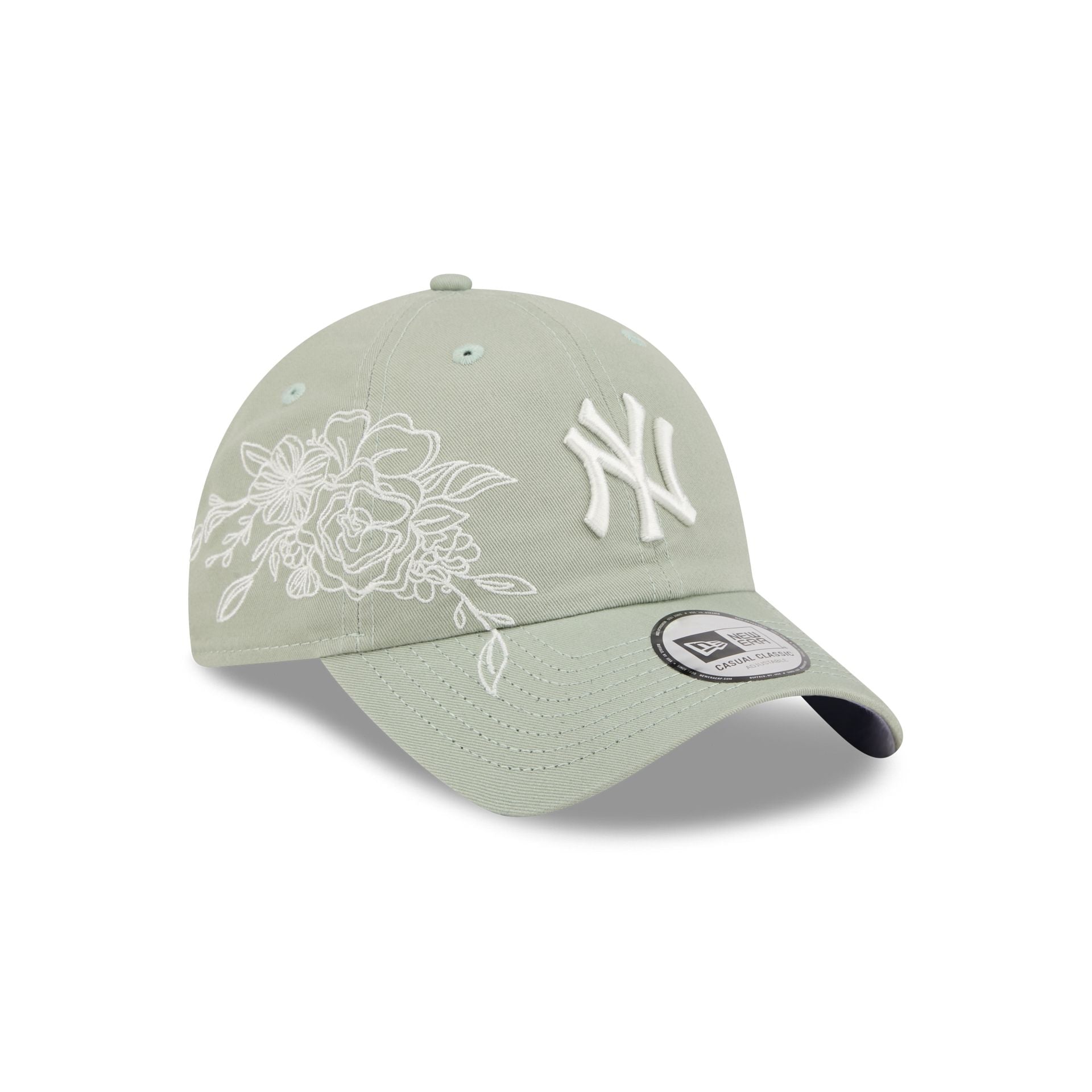 New York Yankees Stitched Flowers Casual Classic Adjustable Hat