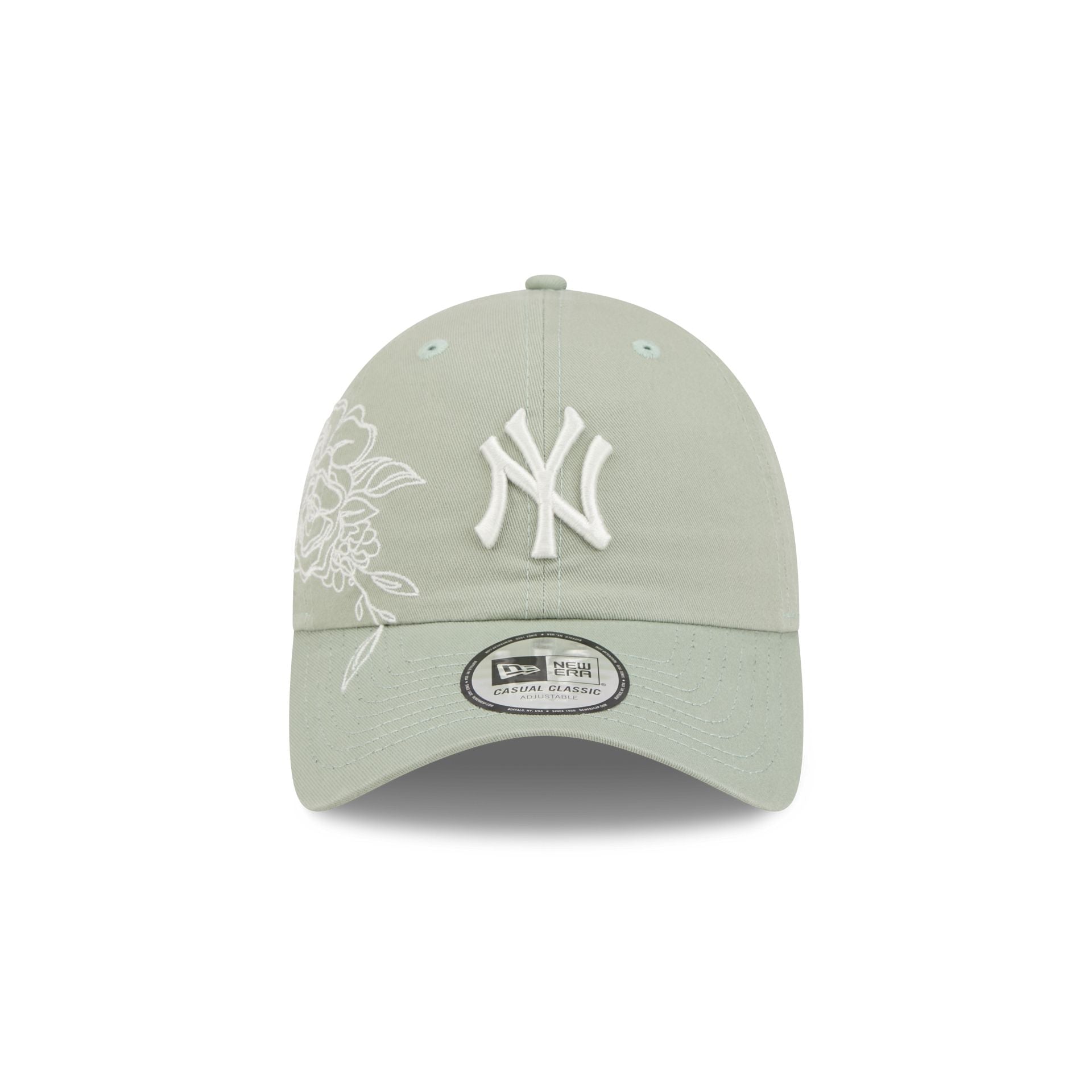 New York Yankees Stitched Flowers Casual Classic Adjustable Hat