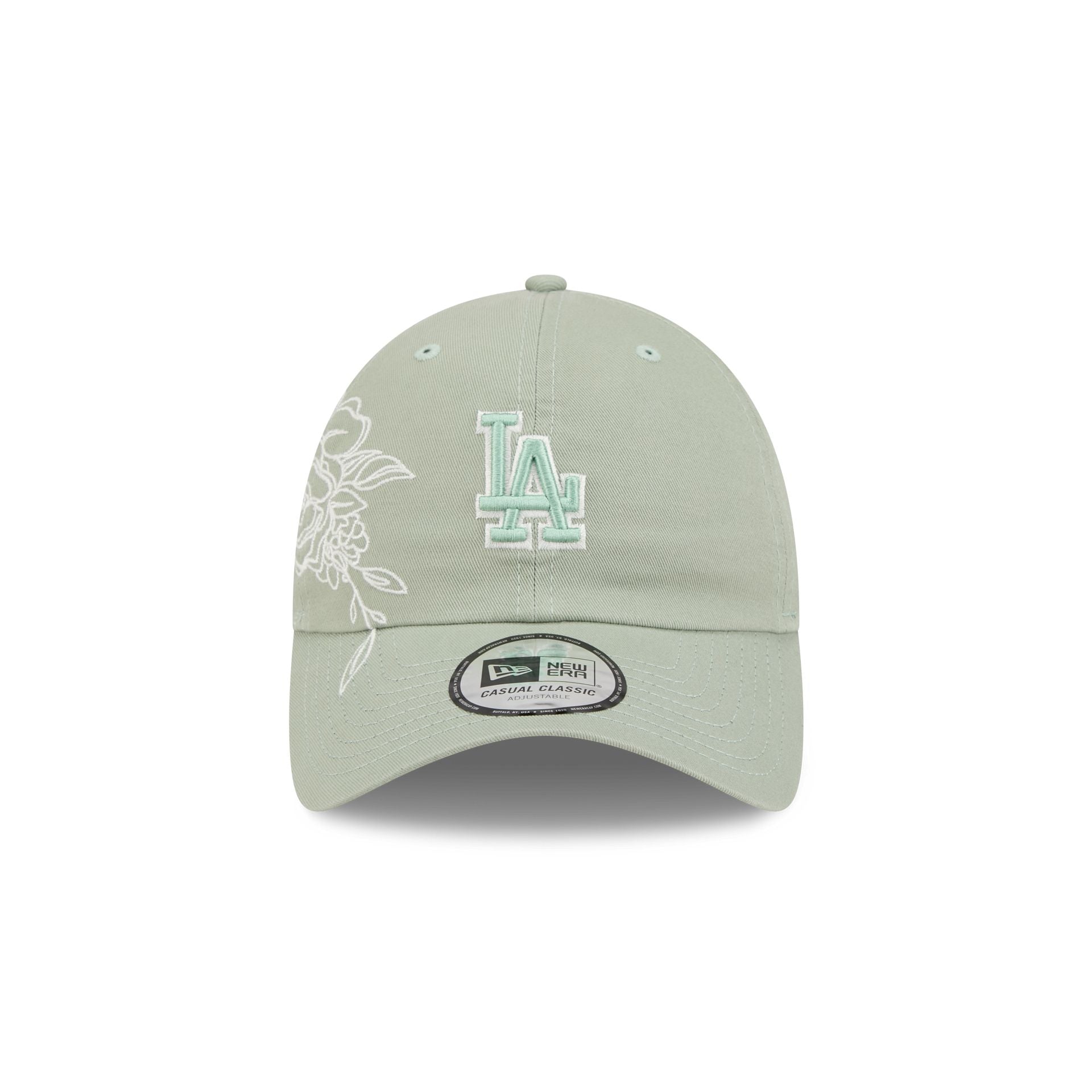 Los Angeles Dodgers Stitched Flowers Casual Classic Adjustable Hat